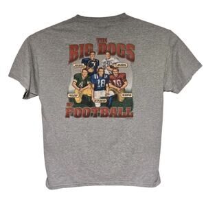 VTG 2004 Big Dogs Of Football T-shirt Men’s Size Large Gray Dan Marino Manning